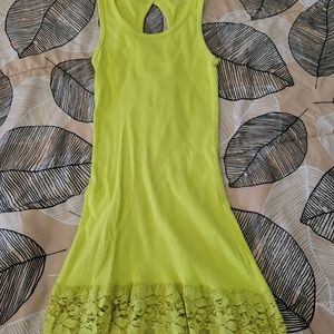 Lime green tank top